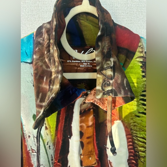 Colorful Abstract Women's UbU Jacket - Picture 5 of 8